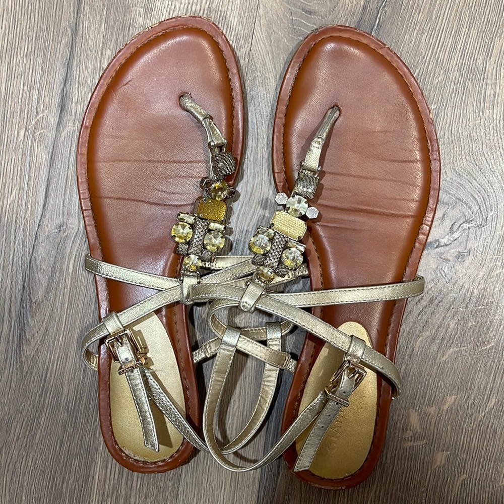 Gianni Bini Gold Sandals